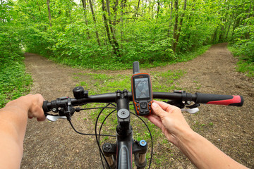 GPS Navigation am Fahrrad