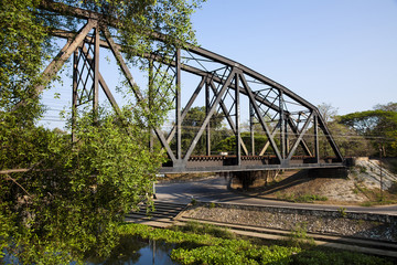 Fototapeta premium old rail way bridge vintage.