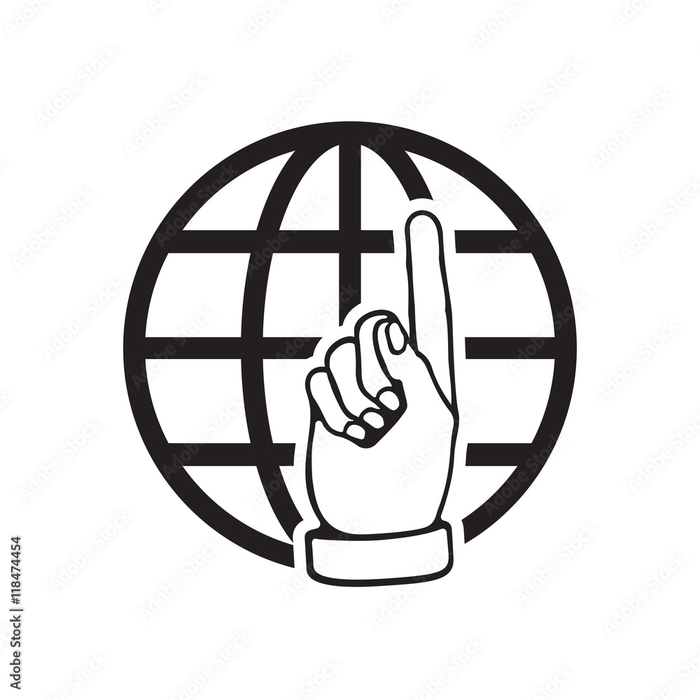 Aufkleber go to web icon. internet flat vector illustration for website on white background.