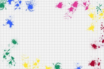 Composite image of frame of art supply