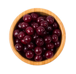Ripe cherry in a bowl