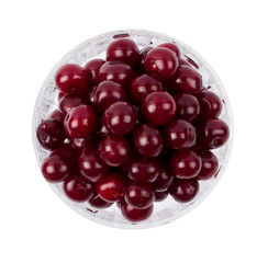 Ripe cherry in a bowl