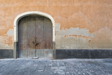 Old door in Catania