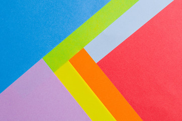 Colorful sheets of color paper, abstract background