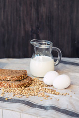Whole wheat bread with bio and organic ingredients