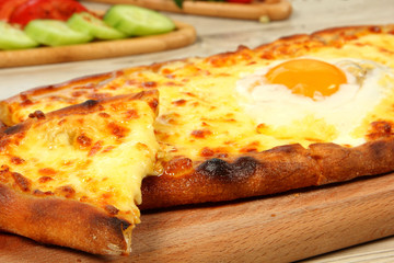 Turkish Pita with Cheese and Egg