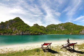  The Paradise beach. at Koh Samui in suratthani ,Thailand