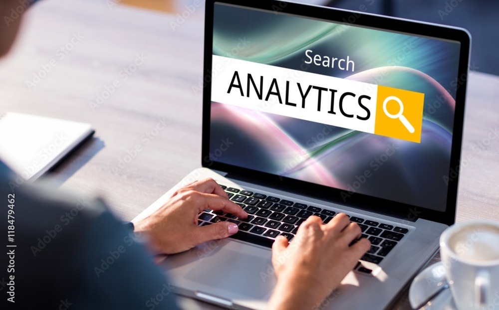 Poster composite image of search result analytics