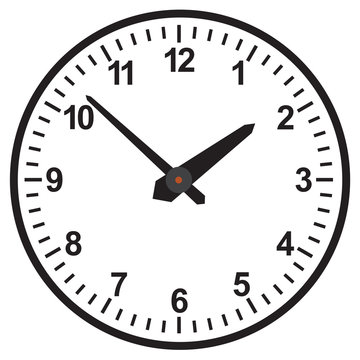 Image clock dial. Scheme relations and arrows denote time.