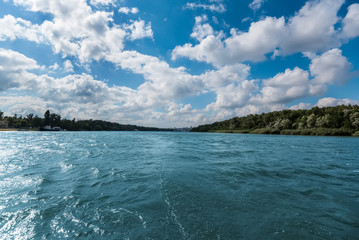 Scenic river landscape
