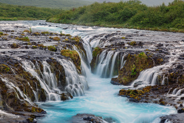 Fototapeta premium Waterfall Bruarfoss at the south of Iceland 