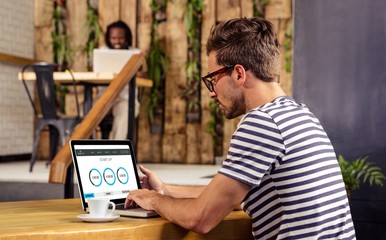 Composite image of web page showing statistics