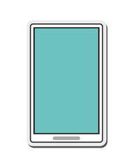 flat design modern cellphone icon vector illustration