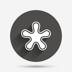 Obraz premium Asterisk footnote sign icon. Star symbol.