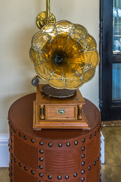 Vintage Phonograph also known as a Gramophone was invented in 1877