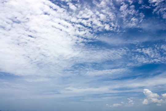 blue sky with clouds, vintage concept,soft focus