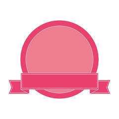 flat design delicate feminine emblem icon vector illustration