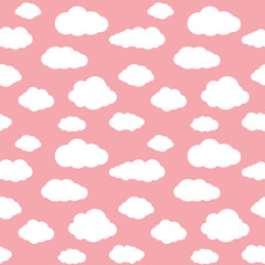 Clouds Seamless Pattern Background
