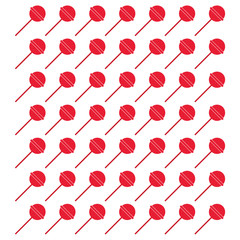 flat design candy lollipop pattern icon vector illustration