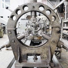Fototapeta na wymiar image lathe machine in a workshop