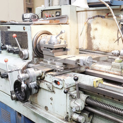 image lathe machine in a workshop