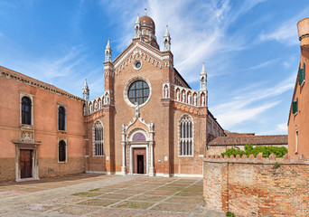 Obraz premium 14th century church of Madonna dell'Orto in Venice, Italy