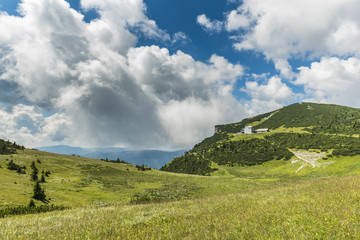 Hiking on Rax mountain Austria
