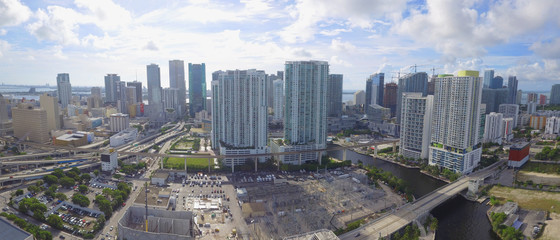 Aerial photo Downtown Miami Brickell USA