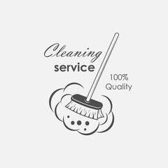 cleaning service emblems