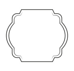 elegant frame decoration isolated