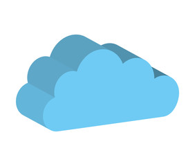 cloud computing silhouette icon