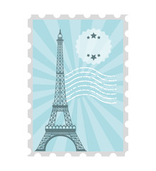 postal stamp classic isolated icon