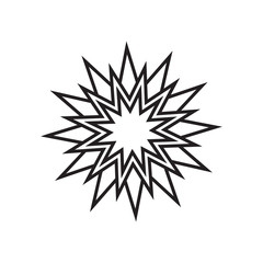 Star simple vector icon