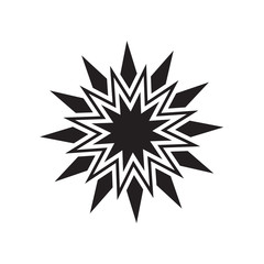 Black star vector icon