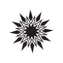 Black star vector icon