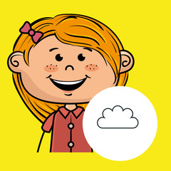 girl student school vector illustration graphic eps 10