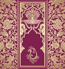 Ganesha, wedding card, royal Rajasthan, India