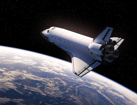 Fototapeta Space Shuttle In Space