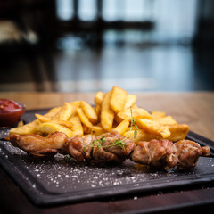 Barbecue grilled pork