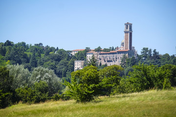 Fototapeta na wymiar Vicenza, Italy - July, 17, 2016: villa Rotonda in Vicenza, Italy