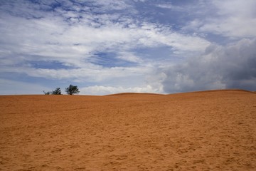 Obraz premium Red sand dune in Mui Ne, South Vietnam