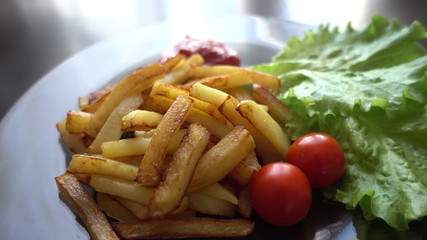 the finished dish is roasted potatoes