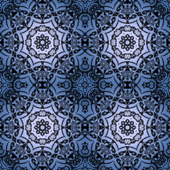 Lace black seamless pattern, colors elegant print background