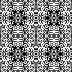 Lace white seamless pattern, monochrom colors elegant print back