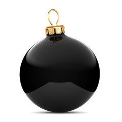Black Christmas ball