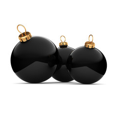 Black Christmas ball