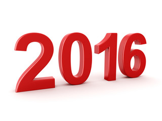  2016 New Year digits