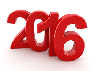  2016 New Year digits