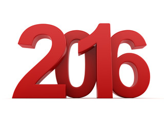  2016 New Year digits