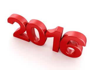  2016 New Year digits